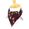 Conjunto de gravata de pescoço masculino gravatas clássicas ascot para scrunch auto estilo britânico cavalheiro poliéster jacquard cravats1268g