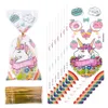 New 50Pcs Party Candy Bags Biscuit Packing Rainbow Unicorn Gift Bag For Kids Girl Birthday Supplies Baby Shower