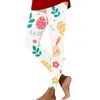 Pantaloni da donna Casual Alla moda All'aperto Divertente Stampa Slim Stretch Yoga Nine Minute Skin Friendly Ropa Mujer