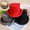 Bérets 2024 3 couleurs ensachées laine chapeau haut plat mode Fedora polyvalent Panama magicien gentleman tissé sangle couleur unie