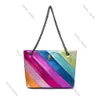 Luxury Kurt Geiger Handbag Eagle Heart Rainbow Tote Bag Women Leather Purse Shoulder Designer Bag Mens Shopper Crossbody Pink Clutch Travel Silver Chain Bags 579