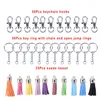 125st. Set Alloy Key Chains Tassel Bulk Nyckelringar Keyrings för DIY Crafts Jewelry Material3089