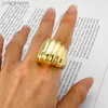 Band Rings Sunny Jewelry Big Ring Exaggerated New Design High Quality Copper Light Weight For Women Bridal Party Classic Tren Gifts L240305