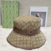 Classic Bucket Hat for Women Fashion Travel Caps Designer Wide Brim Hats Men's Cap 2 Colors