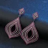 Dangle Earrings Drop Black Copper Multicolor Cubic Zirconia Angel Tear Trendy For Women Free