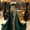 Sparkly Green paljetter Mermaid Prom Dresses For Black Girls Off Shoulder Court Train Party Evening Gown Robes De Bal Custom Made