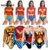 ملابس السباحة Nadanbao هالوين مثير Wonder Woman Women Summer One Piece Swimsuit Fashion Cosplay Bodysuits Wear Wear