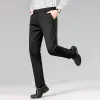 Pants Autumn Winter Men's Solid Zipper Pockets Button Thickening Vacation Suit Casual Trousers Fashion Formal Office Lady Pants