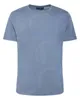 Maglietta da uomo firmata Loro Piano T-shirt da uomo in morbido jersey di cotone di seta blu a maniche corte Magliette estive