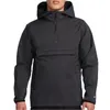 2024 Spring and Autumn Men's New Golf Waterproof Half Zipper Pullover Hooded Sports Jacket Coat