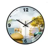 Wall Clocks Clock For Bedroom 8 Inch Simple Silent Decorative Round Living Room Small Stud