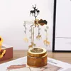 Candle Holders Spinning Holder Thermal Rotating Candlestick Rotary Tray Romantic Candlelight Dinner Ornaments For Home Decor