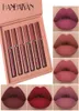 Longlasting مقاوم للماء Handaiyan Matte Lip Gret Set Costectics Soft Soft Which Color Roatizing Liquid Lipsticks Makeup for Wome9901429