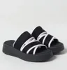 Italië Makkelijk te dragen Dames Mila Sandalen Schoenen Stof Gekruiste bandjes Muiltje Dikke zool Slip-on Strandglijbaan Plat Comfort Slippers Dagelijks schoeisel EU35-42