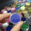 45 couleurs Diamant Shimmer Glitter Poudre 4 Colles 1 Brosse Tatouage Temporaire Enfants Visage Corps DIY Nail Peinture Décoration Art Outil 240229