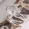 Herkimer Diamond Ring Sterling Silber S925 Ringe Rohherkimer Kristallschmuck einzigartige Geschenk für Frauen