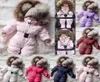 W dół płaszcz zimowe ubrania niemowlę niemowlę snowsuit dziewczyna romper kurtka z kapturem kombinezon ciepłe gęste strój dzieci odzież wierzchnia 5124527