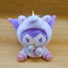 Se transformer en poupée en peluche à motifs de tigre, anime japonais, poupée en or noir, poupée de boutique en peluche Kuromi