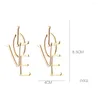 Stud Earrings Fashion Unique Design Gold Color Letter Love Big For Women Metal Statement Name Female Jewelry Gifts