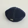 Baretten Mode Baby Baret M Brief Borduren Retro Denim Kids Pompoen Hoed Koreaanse Hip Hop Veelzijdige Achthoekige Cap