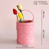 Classic Creative Simulation Dried Flower Coin Pocket Portable Bag Flowerpot Cabas Succulent Bags Vase Flower Micro Landscape Personality