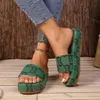 Summer Sandals Women Designer Sandals Gucss tofflor Designer Brand Canvas Denim Sandals Flip Flops Tistles Slides Sandaler For Womens Shoes Mules Plus Size