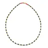 Choker Zmzy Fashion Boho Neckalce Women Summer Beach Snap Button Bar Black White Rope Collar Chain Halsband smycken Girls