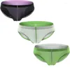 Underpants 3PCS/Lots Men Sexy Thong G-string Patchwork Low Waist Underwear Briefs Bugle Pouch Jocks Tanga Seamless T-back Male Panties