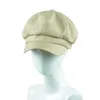 Berretti Berretto da ragazzo in lino Berretto da donna di marca di moda di alta qualità Cappello da donna casual a cupola nudo Chapeu Feminino Boina