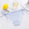 Calcinha feminina 2024 sólido plissado renda malha sem costura para mulheres oco para fora transparente sexy roupa interior briefs feminino lingerie tangas