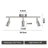 Plafonniers 3 voies moderne réglable piste lumière GU10 projecteur barre éclairage de cuisine