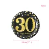 Ny 30 40 50 60 års jubileums disponibla bordsartiklar Set Happy Decorations Adult 30th Birthday Party Supplies