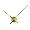 Horloges murales bricolage grande horloge mains 3D pour cuisine bureau maison art décor mouvement mécanisme accessoires