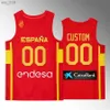 Camisas de basquete 100º aniversário Espanha Seleção Nacional Espana usa Euro Basket Willy Hernangomez Jersey Lorenzo Brown 7 JaimeH2435