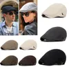 Berets Men's Hat Cap Golf Driving Sun Flat Fashion Cotton Cotton for Men Discaled ذروة القبعات Casquett