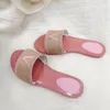 2024 Women Designer Slippers Transparent Sandals Womens letter Printed Luxury Summer slipper Slides lady Flip Flops Flat Shoe sneakers size 35-43