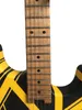 Bumblebee Serie a strisce nere/gialle Relic Pup Floyd Rose Fat Bras Chitarra elettrica