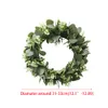 Couronne d'eucalyptus artificielle, 1 ensemble, pour porte d'entrée, porche, ferme, décorations de noël pour Thanksgiving, intérieur et extérieur, nouveauté