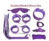 BDSM Set 7PK Whip collar Mouth ball gag Sex Adult games bondage Set Leather Plush Four Colors erotic toys sextoys adults for women6283975