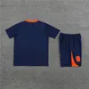 2024 2025 Homens e Crianças Holanda Memphis Mangas Curtas Camisa de Futebol 24 25 Treinamento Terno Jersey De Jong Virgil Dumfries Bergvijn Blind De Ligt Camisa de Futebol Kit