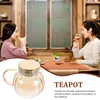 Dinnerware Sets Tea Kettles Pot Infuser Clear Teapot Glass Strainer You Can High Temperature Resistance Infusers Loose