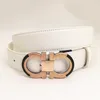 Designer-riemen voor mannen 3,5 cm breed luxe vrouwelijke riem glad leer lychee patroon en helder oppervlak splitsing