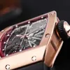 Brand Watch Grestest Wrist Watches RM Wristwatch Rm023 Women's Rm023 Carbon Fiber Copper Nickel Zinc Alloy Sports Machinery Hollow