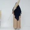 Ropa étnica Khimar Largo Tres Capas Gasa Alta Calidad Musulmán Headcover Modest Moda Oración Niqab Dubai Turco Hijab Islámico