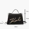 Karl Designer Handtas Dames Enkele Schouder Vierkante Tas Letter Chain Crossbody Tassen Grote Capaciteit Trendy Stijl 231115