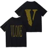 2024 Summer Designer Vlones Devil V Mens T-shirt High Street Hip-Hop Impression Lâche Tops européens et américains S-3XL Vlones Vêtements T-shirts Nouvelles chemises sur populaire