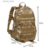 Sacos de fraldas bolsa de ombro acampamento ao ar livre camuflagem multifuncional mochila destacável viagem esportes táticas de alta capacidade sacos à prova de água l240305