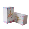 New Gift Supplies Favor For Child Unicorn Theme Birthday Party Decorations Treat Boxes