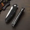 Folding D2 Steel Blade Handle Outdoor Camping Portable Self Defense EDC Bearing Pocket Knife 845144