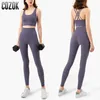 Kadınların Trailtsits 2pcs Dikişsiz Yoga Seti Spor Salonu Fitness Giyim Kadın Egzersiz Seti Yoga Seti Spor Sutyen Mahsul Üst Egzersiz Bacak Bacak Giyim J240305